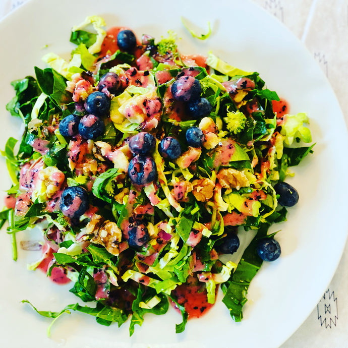 Chopped Salad with Lemon Blueberry Vinaigrette